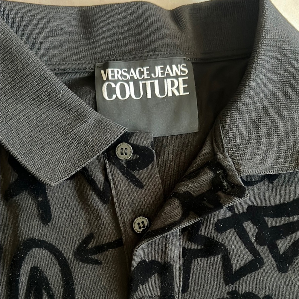 Versace Jeans Collection Black Lightweight Shirt Jacket